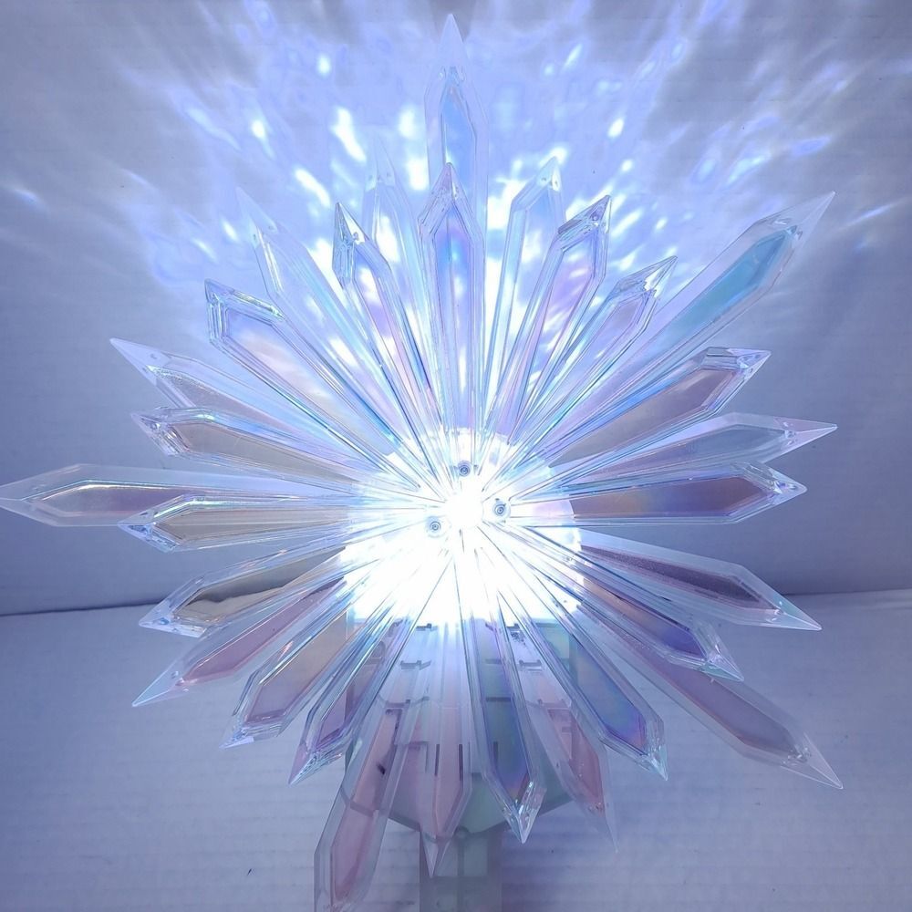 Gemmy LightShow Lighted Projection Starburst Tree‎ Topper Kaleidoscope snowflake